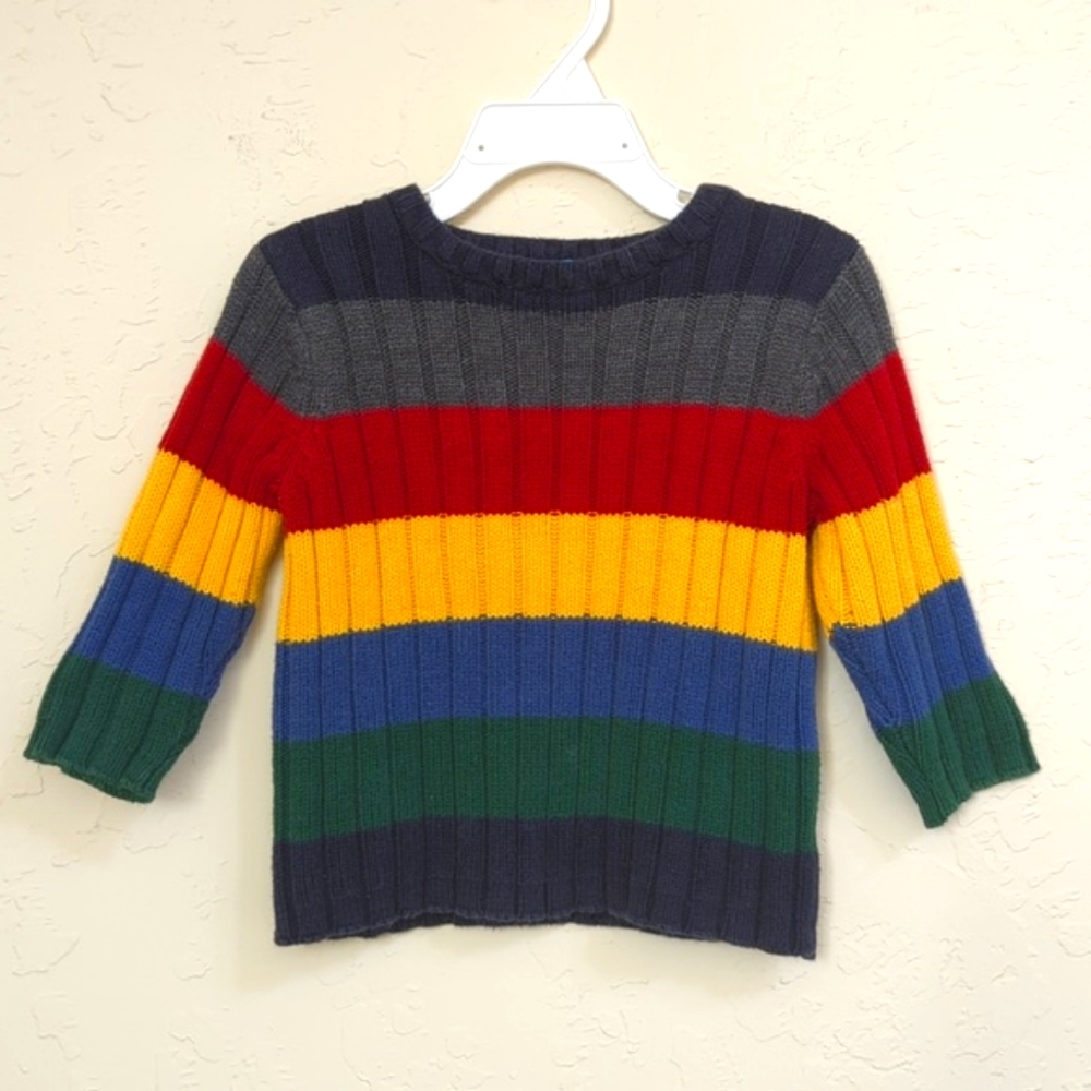 3/$20🌟 Baby Boy's Children's Place Ribbed Color Block Sweater Size 18 Months